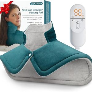 Ultimate Comfort: The 17×23” Weighted Heating Pad for Neck & Shoulder Relief”