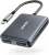 Anker USB C to Dual HDMI Adapter, Compact and Portable USB C Adapter, Supports 4K@60Hz and Dual 4K@30Hz, for MacBook/LenovoYoga/Thinkpad, XPS, and More [macOS only Support SST Mode]